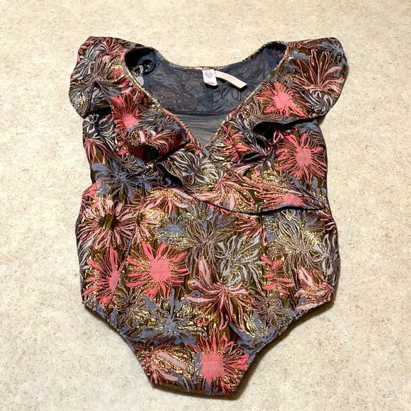 BNWT VICTORIA’S SECRET RUFFLE BROCADE BODY SUIT RUNWAY SHOW COLLECTION 2018 - Picture 14 of 16